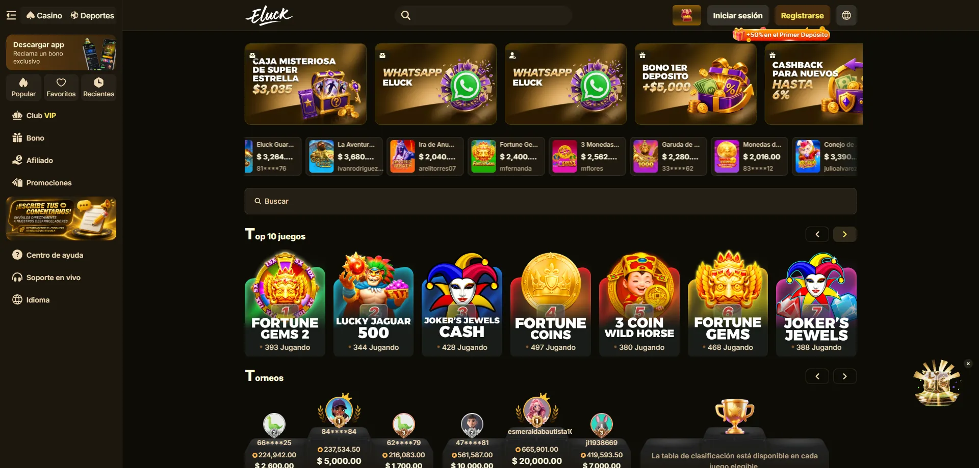 Eluck Casino MX — casino en línea con juegos y apuestas deportivas